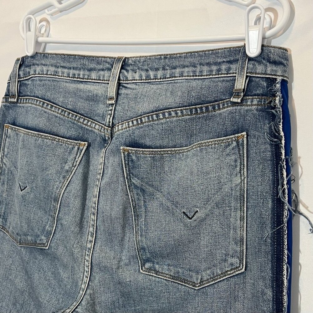 Hudson Anthropologie Jessy Boyfriend High Waist Jeans Size 29 Distressed Blue - Picture 16 of 16